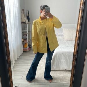 Ann Taylor Sunny Yellow Rain Jacket